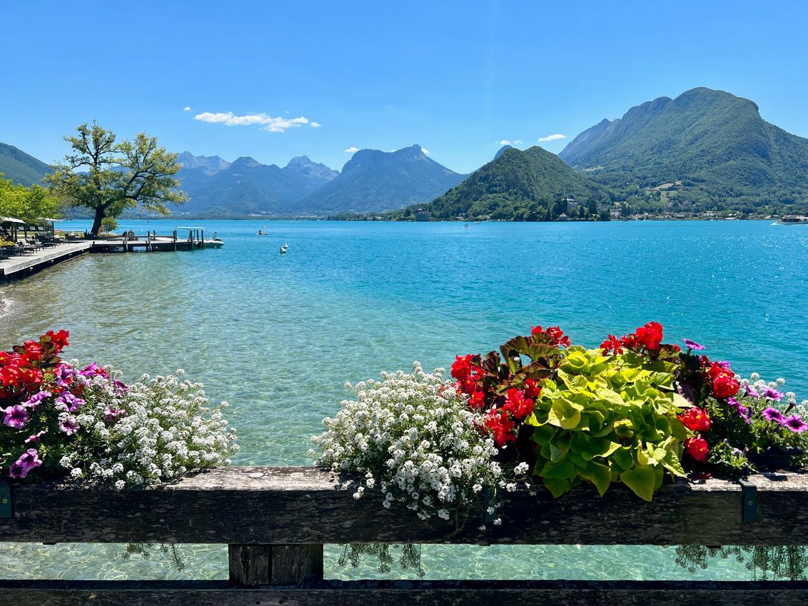 ANNECY | France : Serenity in the Alps: Retro Vintage Travel Wall Mural |  Buy online at Europosters